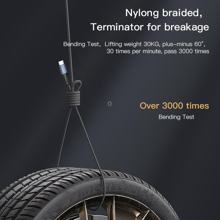 Yesido CA96 3A 66W USB-C / Type-C to USB-C / Type-C Fast Charging Cable, Length: 1.2m