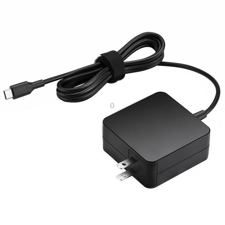 65W USB-C / Type-C Power Adapter Portable Charger for Laptops with Type-C Charging Cable, US Plug