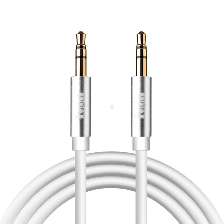 IVON CA55 3.5mm Male to Male AUX Audio Cable, Cable Length: 1m(White)
