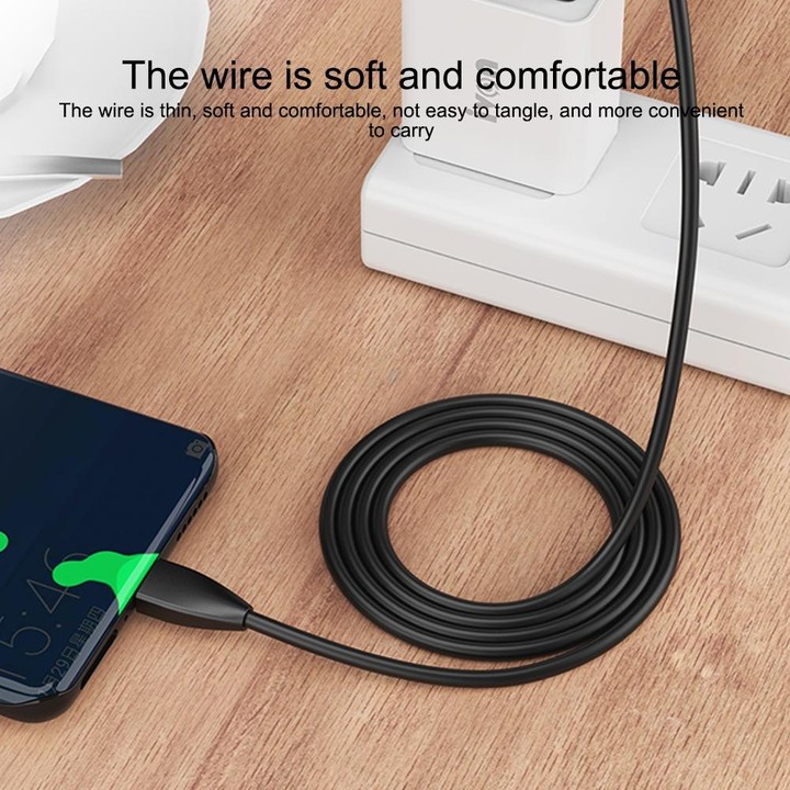 IVON CA87 USB to Micro USB TPE Fast Charge Data Cable, Cable Length: 1m (White)