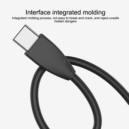 IVON CA87 USB to USB-C / Type-C TPE Fast Charge Data Cable, Cable Length: 1m (White)
