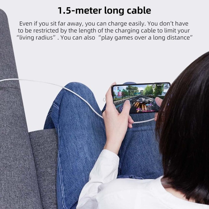 Original Xiaomi 6A USB to USB-C / Type-C 90 Degree Elbow Fast Charging Data Cable, Length: 1.5m
