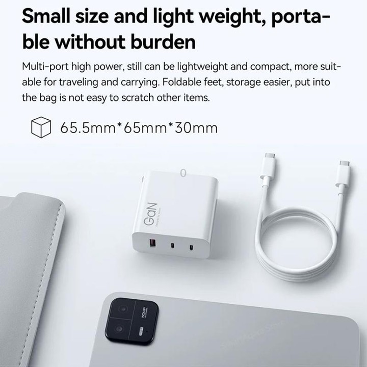 Original Xiaomi 140W 1 x USB + 2 x USB-C / Type-C Three Ports GaN Fast Charger Set, US Plug