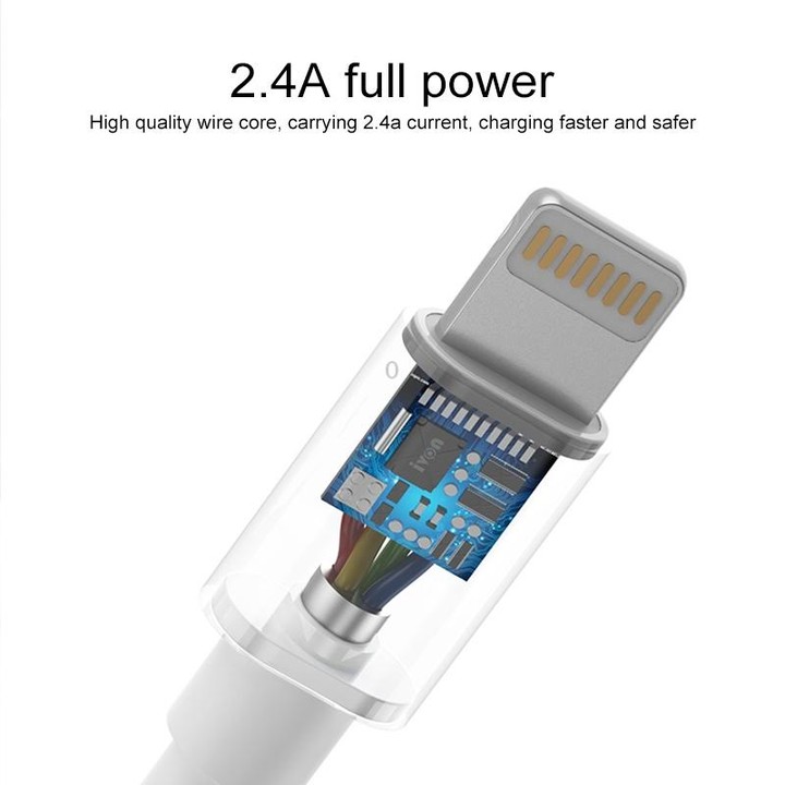IVON CA73 2.4A Micro USB Fast Charging Data Cable, Length: 2m(Black)