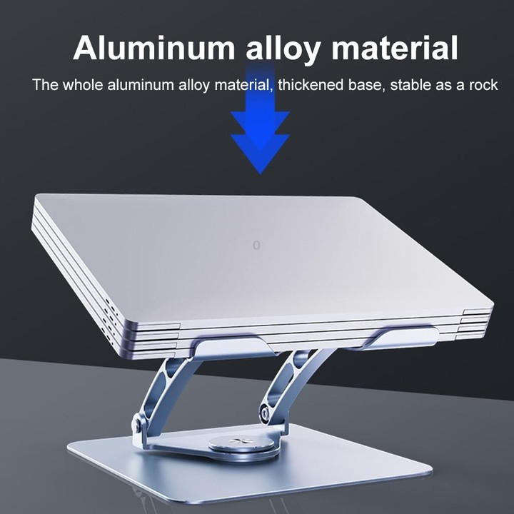 R-JUST HZ39 Triangular Swivel Lift Laptop Stand (Grey)
