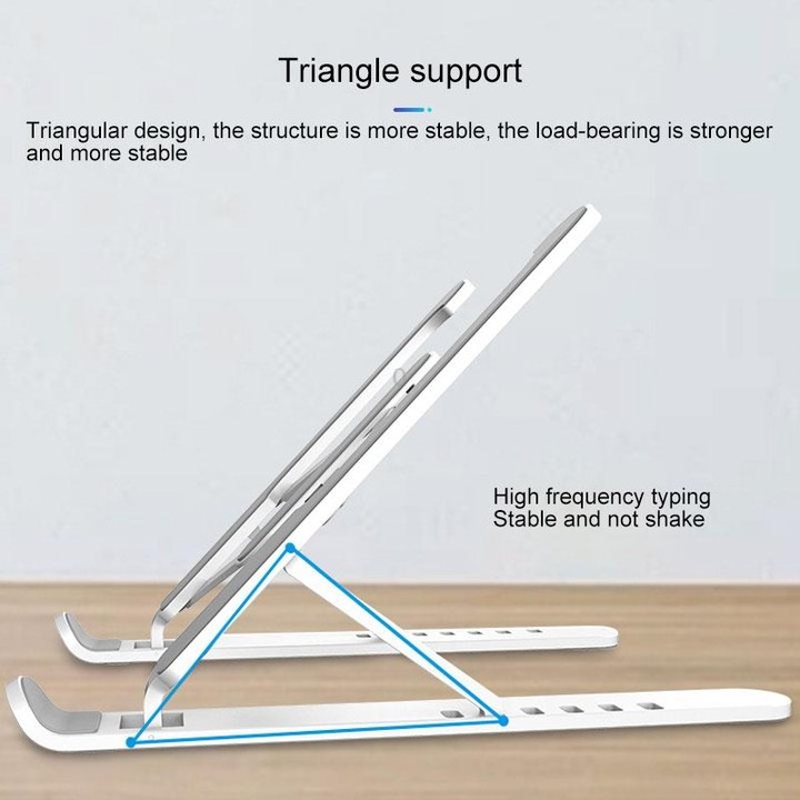 YMB1028 Portable Folding Desktop Holder Bracket for Laptop / Tablet below 15.6 inch (Black)