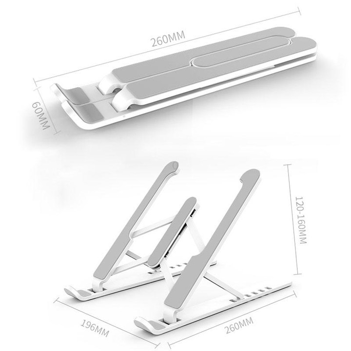 YMB1028 Portable Folding Desktop Holder Bracket for Laptop / Tablet below 15.6 inch (Black)
