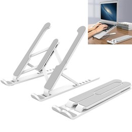 YMB1028 Portable Folding Desktop Holder Bracket for Laptop / Tablet below 15.6 inch(Silver)