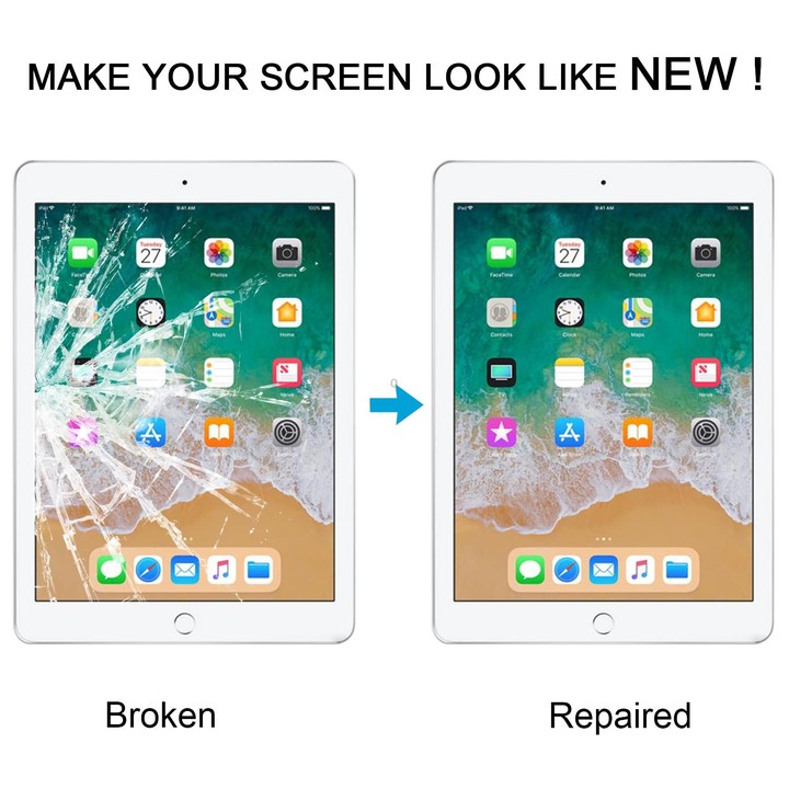 For iPad Pro 12.9 2021 5th / 2022 6th Front Screen Outer Glass Lens with OCA Optically Clear Adhesive