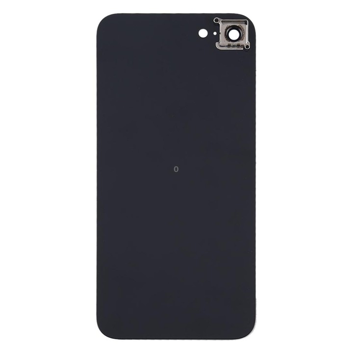 Glass Battery Back Cover with Camera Lens Frame for iPhone SE 2020(Black)