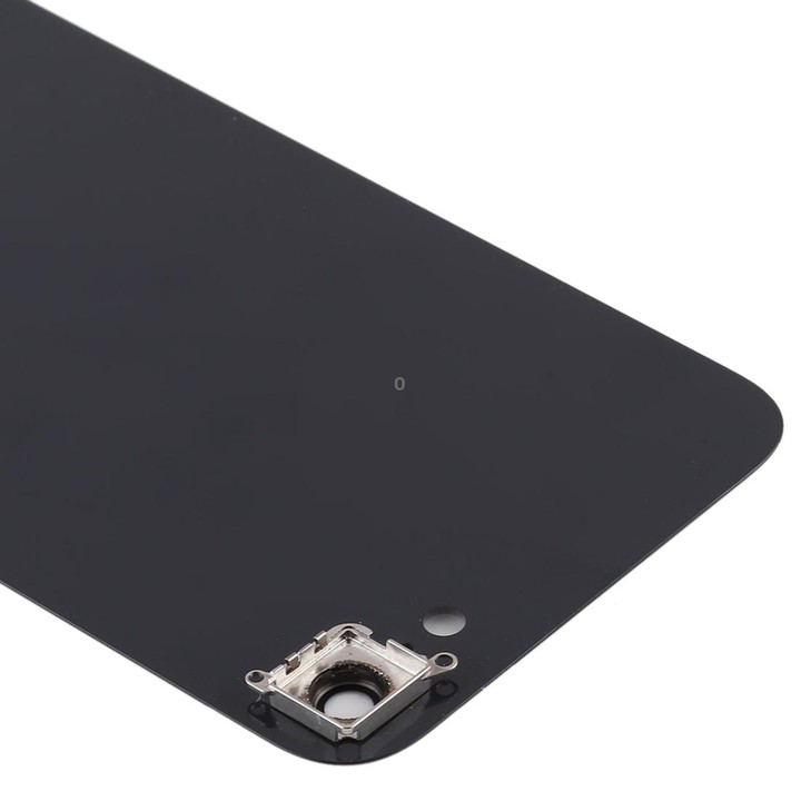 Glass Battery Back Cover with Camera Lens Frame for iPhone SE 2020(Black)