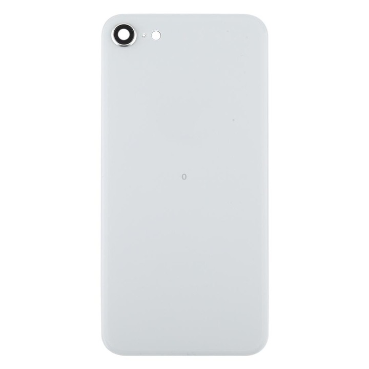 Glass Battery Back Cover with Camera Lens Frame for iPhone SE 2020(White)
