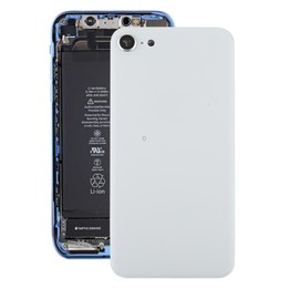 Glass Battery Back Cover with Camera Lens Frame for iPhone SE 2020(White)