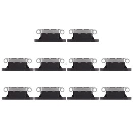 10 PCS Charging Port Connector for iPhone X(Black)