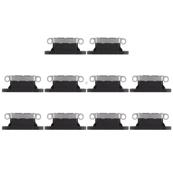 10 PCS Charging Port Connector for iPhone X(Black)