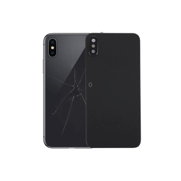 Back Cover with Adhesive for iPhone X(Black)