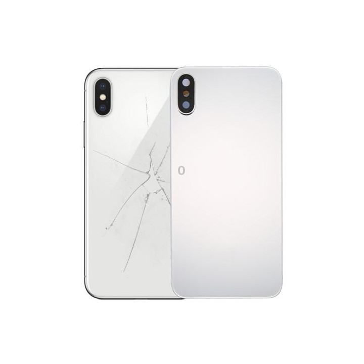 Back Cover with Adhesive for iPhone X(Silver)