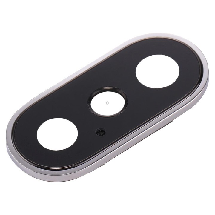 Rear Camera Lens Ring for iPhone X(Silver)
