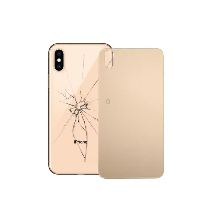Glass Battery Back Cover for iPhone X(Gold)
