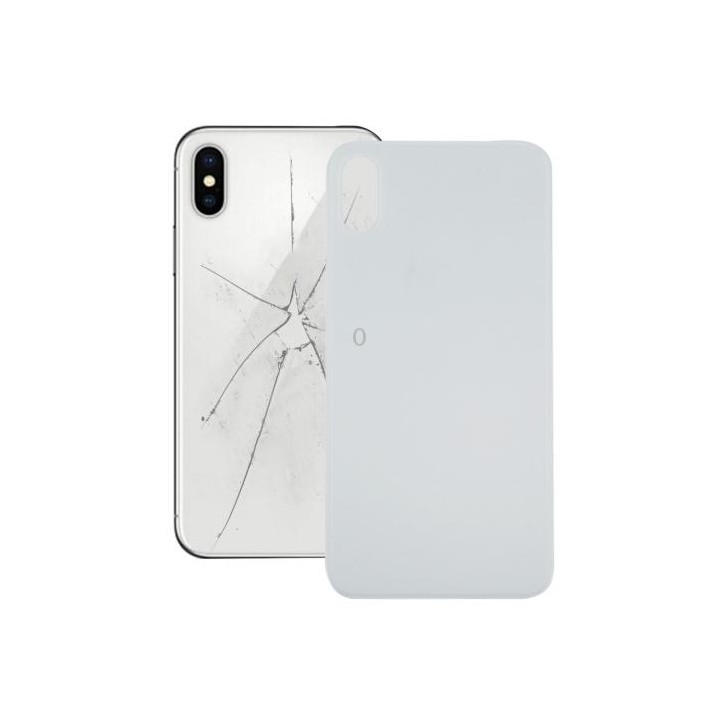 Glass Battery Back Cover for iPhone X(White)