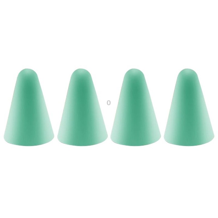 4 PCS Non-slip Mute Wear-resistant Nib Cover for Apple Pencil 1 / 2 (Mint Green)