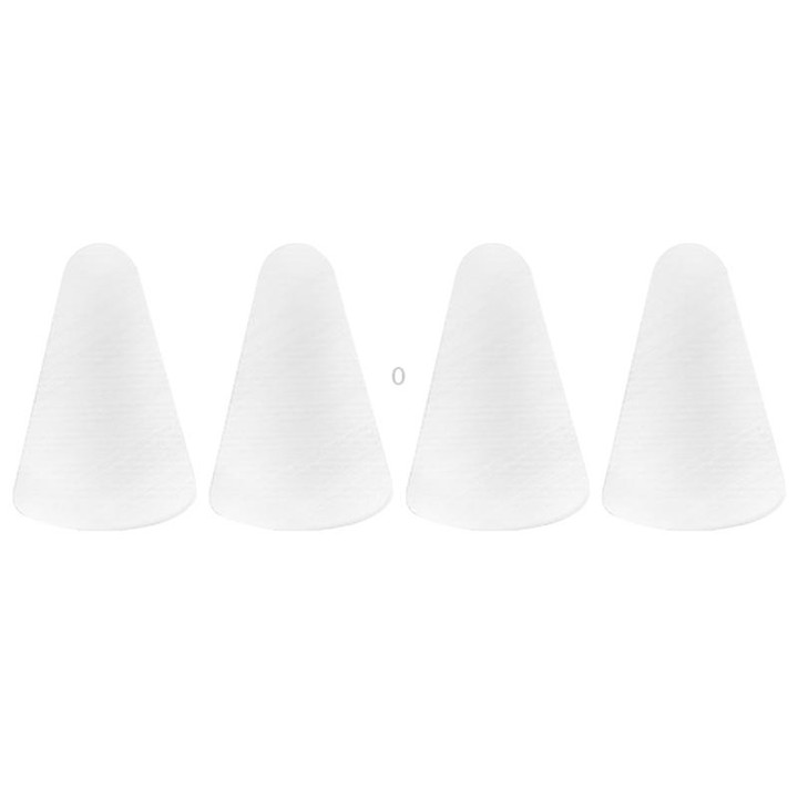 4 PCS Non-slip Mute Wear-resistant Nib Cover for Apple Pencil 1 / 2 (Transparent)