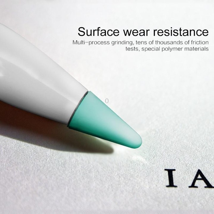 4 PCS Non-slip Mute Wear-resistant Nib Cover for Apple Pencil 1 / 2 (Transparent)