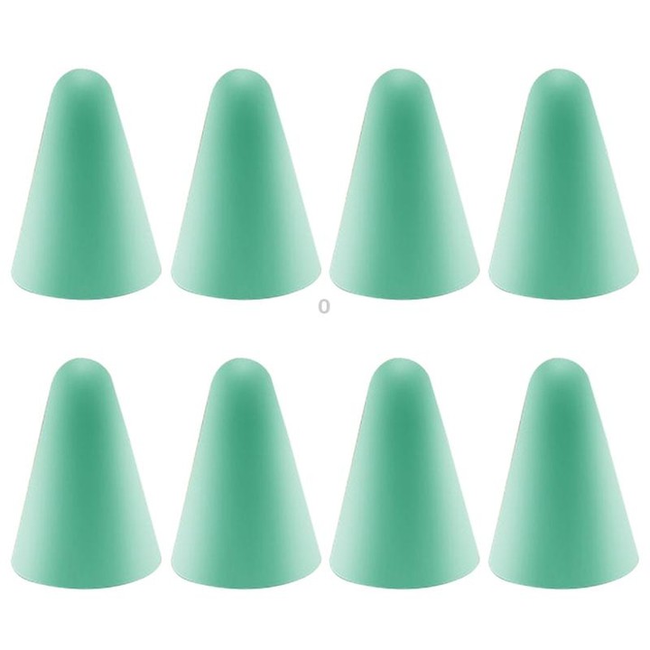 8 PCS Non-slip Mute Wear-resistant Nib Cover for Apple Pencil 1 / 2(Mint Green)
