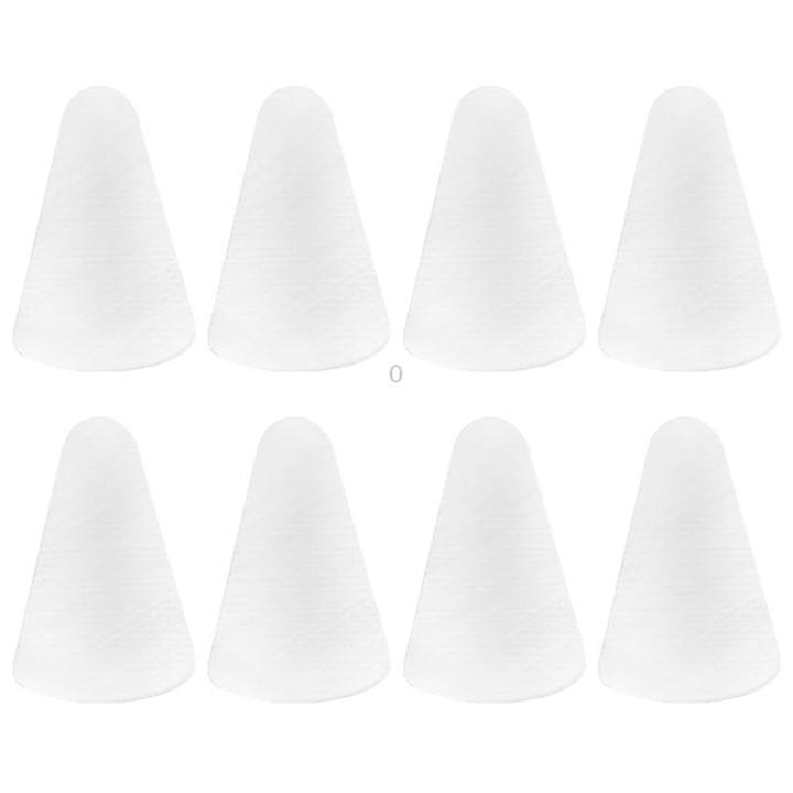 8 PCS Non-slip Mute Wear-resistant Nib Cover for Apple Pencil 1 / 2(Transparent)