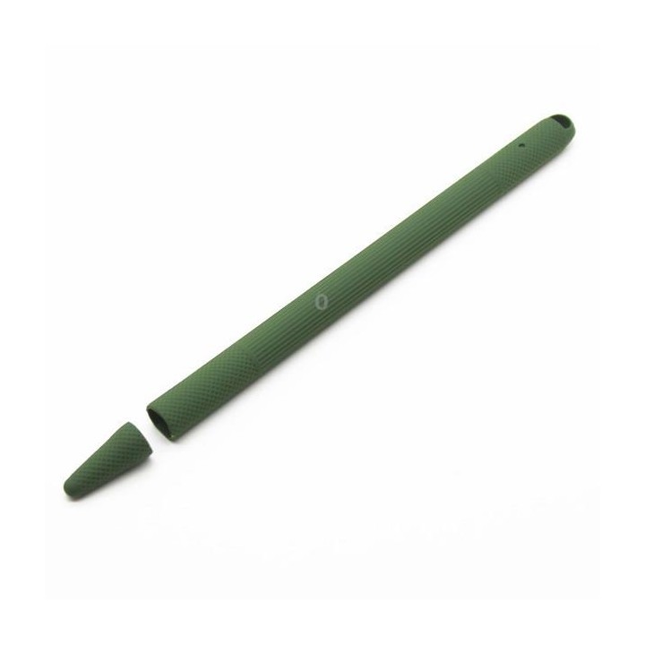 Stylus Pen Silica Gel Shockproof Protective Case for Apple Pencil 2 (Army Green)