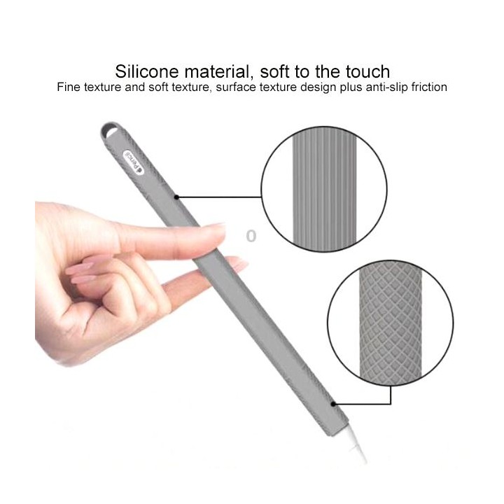 Stylus Pen Silica Gel Shockproof Protective Case for Apple Pencil 2 (Dark Blue)