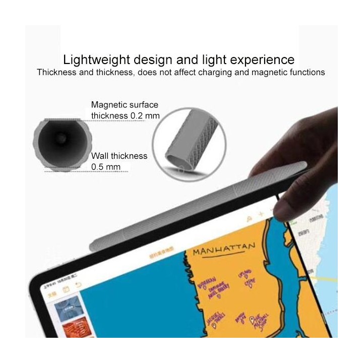 Stylus Pen Silica Gel Shockproof Protective Case for Apple Pencil 2 (White)