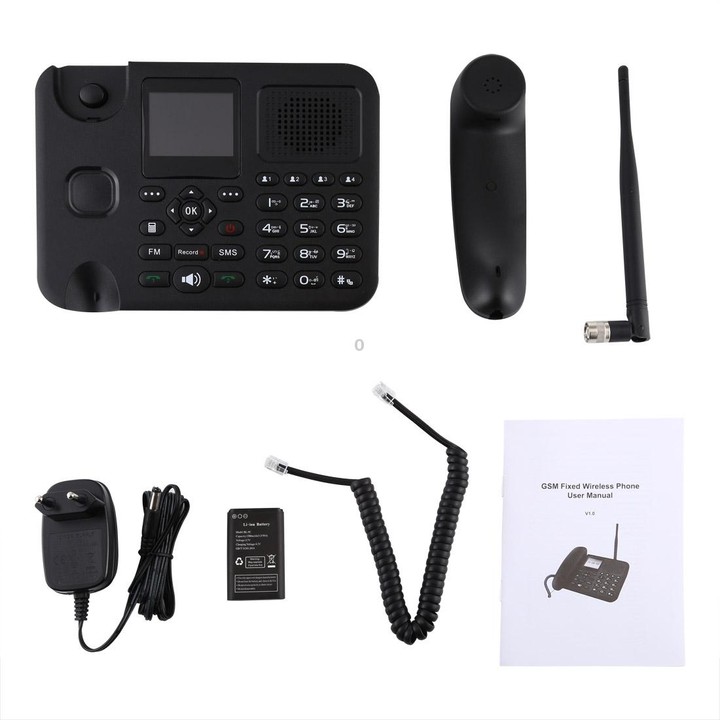 ZT9000 2.4 inch TFT Screen Fixed Wireless GSM Business Phone, Quad band: GSM 850/900/1800/1900Mhz (Black)