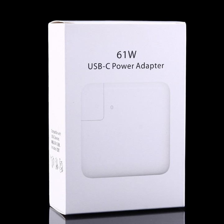 61W USB-C / Type-C Power Adapter with 2m USB Type-C Male to USB Type-C Male Charging Cable, For iPhone, Galaxy, Huawei, Xiaomi,