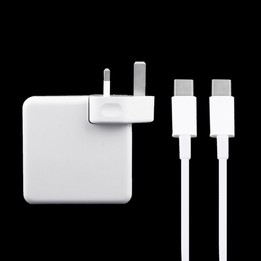 61W USB-C / Type-C Power Adapter with 2m USB Type-C Male to USB Type-C Male Charging Cable, For iPhone, Galaxy, Huawei, Xiaomi,