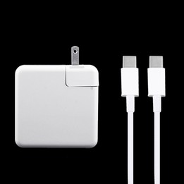 61W USB-C / Type-C Power Adapter with 2m USB Type-C Male to USB Type-C Male Charging Cable, For iPhone, Galaxy, Huawei, Xiaomi,