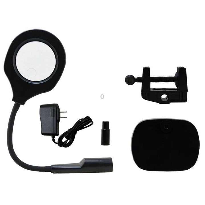 BEST Adjustable Desk Magnifier Lamp LED Light Magnifying Glass (Voltage 220V)