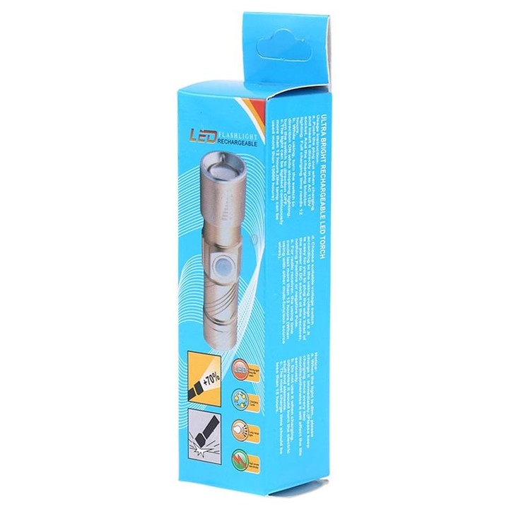Ultra Bright Rechargeable LED Torch Flashlight