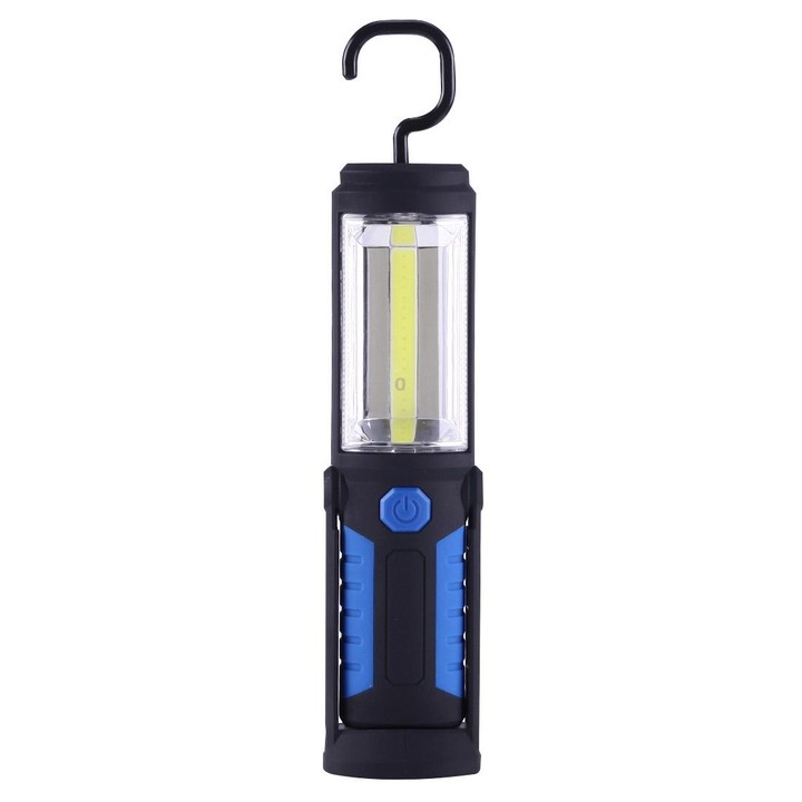 PR5W-1 5W COB+1W F8 IP43 Waterproof White Light LED Torch Work Light , 400 LM Multi-function USB Charging Portable Emergency Wor