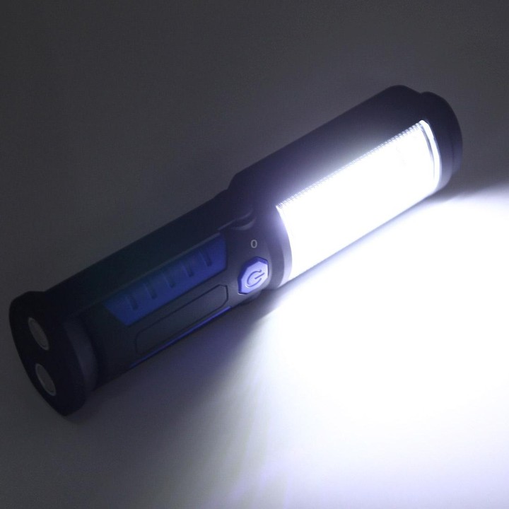 PR5W-1 5W COB+1W F8 IP43 Waterproof White Light LED Torch Work Light , 400 LM Multi-function USB Charging Portable Emergency Wor