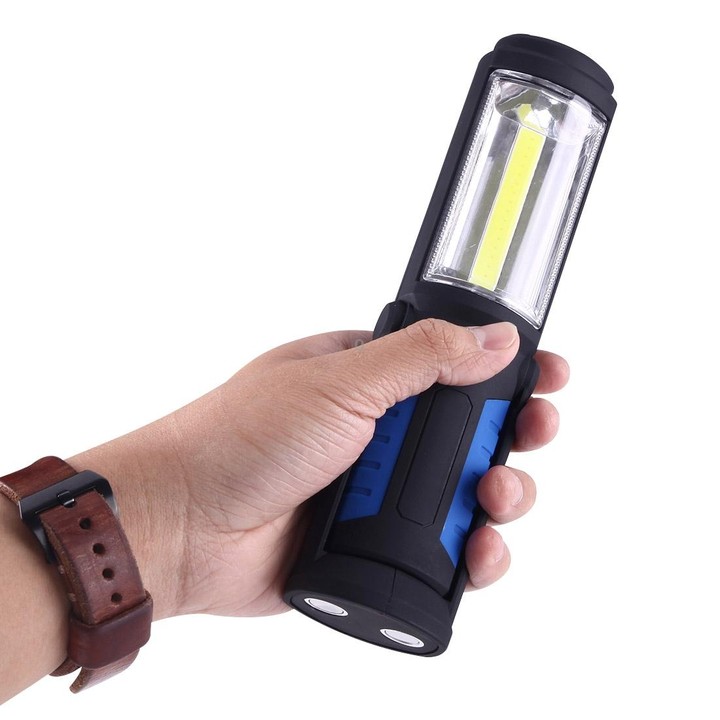PR5W-1 5W COB+1W F8 IP43 Waterproof White Light LED Torch Work Light , 400 LM Multi-function USB Charging Portable Emergency Wor