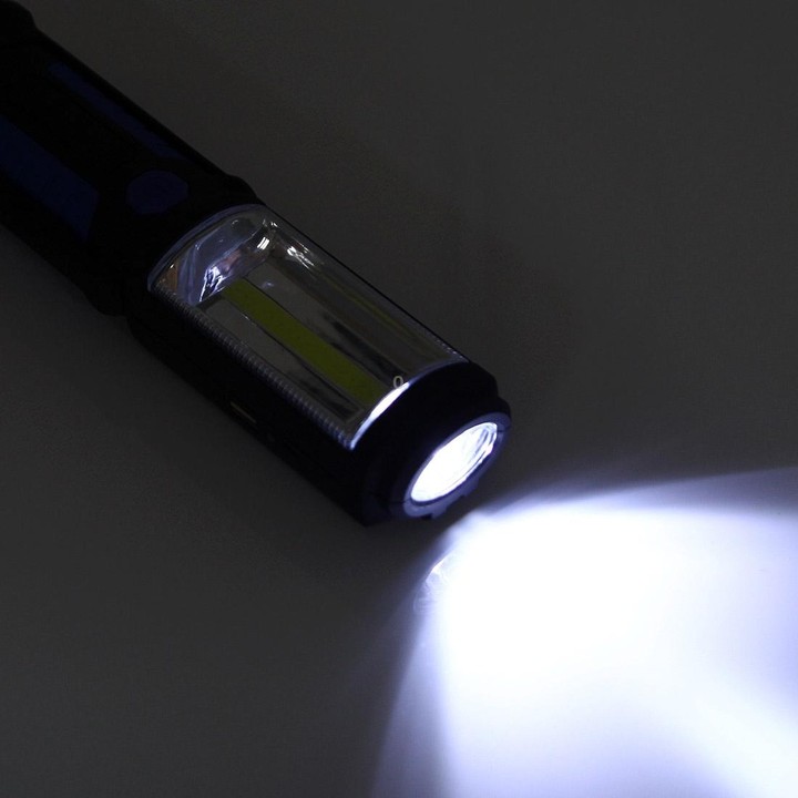 PR5W-1 5W COB+1W F8 IP43 Waterproof White Light LED Torch Work Light , 400 LM Multi-function USB Charging Portable Emergency Wor