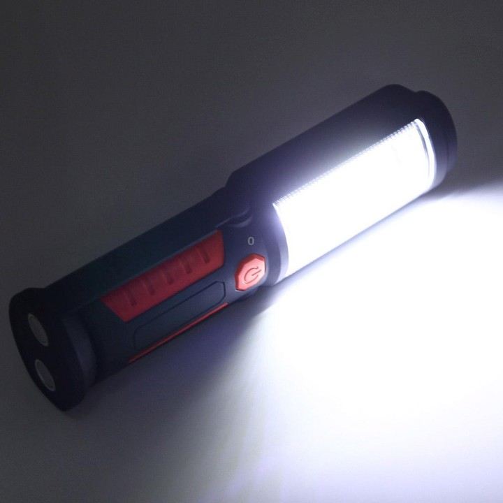 PR5W-1 5W COB+1W F8 IP43 Waterproof White Light LED Torch Work Light , 400 LM Multi-function USB Charging Portable Emergency Wor