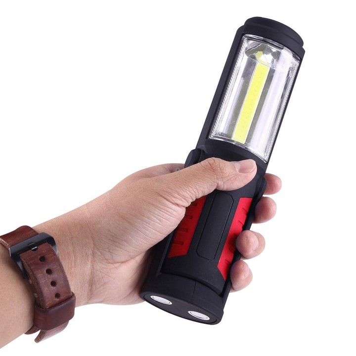 PR5W-1 5W COB+1W F8 IP43 Waterproof White Light LED Torch Work Light , 400 LM Multi-function USB Charging Portable Emergency Wor