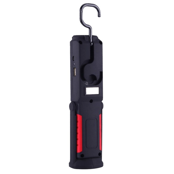PR5W-1 5W COB+1W F8 IP43 Waterproof White Light LED Torch Work Light , 400 LM Multi-function USB Charging Portable Emergency Wor