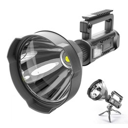 W590 P50 10W Rechargeable Strong LED Flashlight 4-Modes Outdoors Searchlight with Tripod