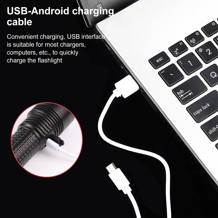 800LM SST40 Aluminum Alloy Flashlight 3 Modes