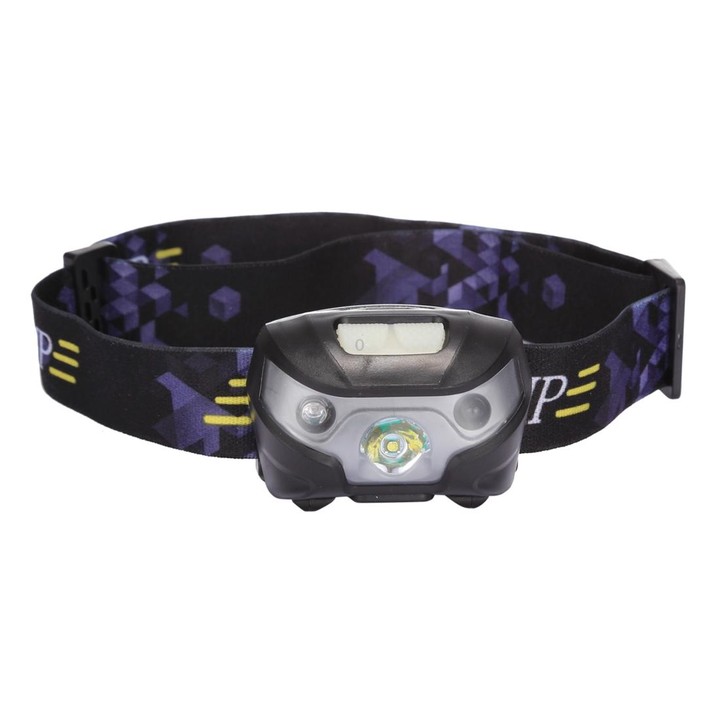 5W 4-Modes Waterproof White Light LED Head Lamp 140LM Outdoor Mini USB Charging Body Motion Sensor with USB Cable