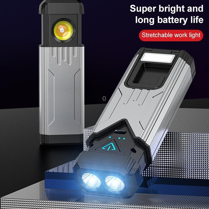 KXK-886 IP44 Waterproof Work Light 3 Color Temperature COB Emergency Flashlight