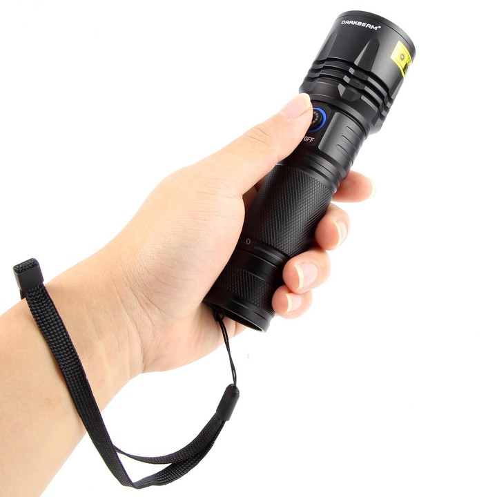 B14 40W 365nm Black Lens UV Rays Flashlight